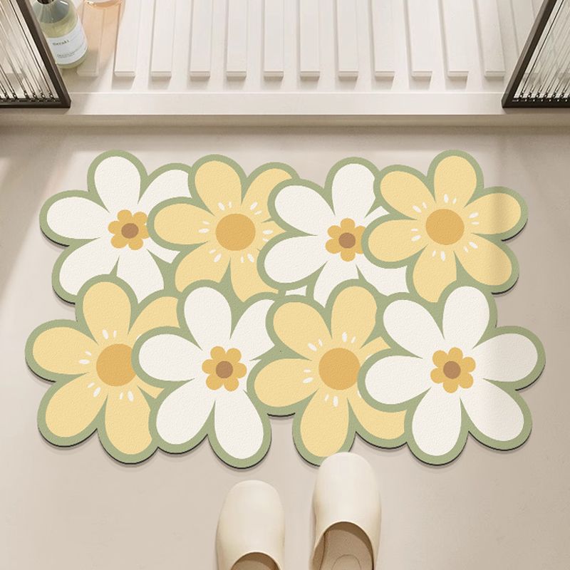 Decorative Floral Floor Mat