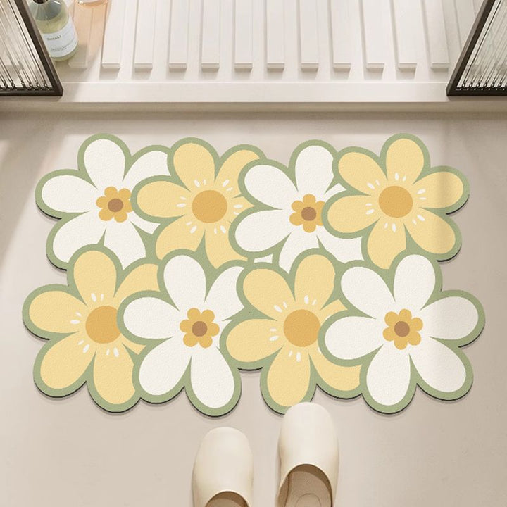 Decorative Floral Floor Mat