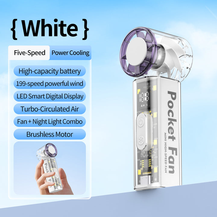 Unisex Pocket-Sized High-Speed Cooling Fan Kalsten