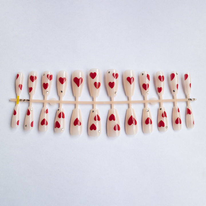 Heart-Patterned Gel Nail Art Kit