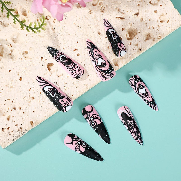 Art nails with artistic motifs Kalsten