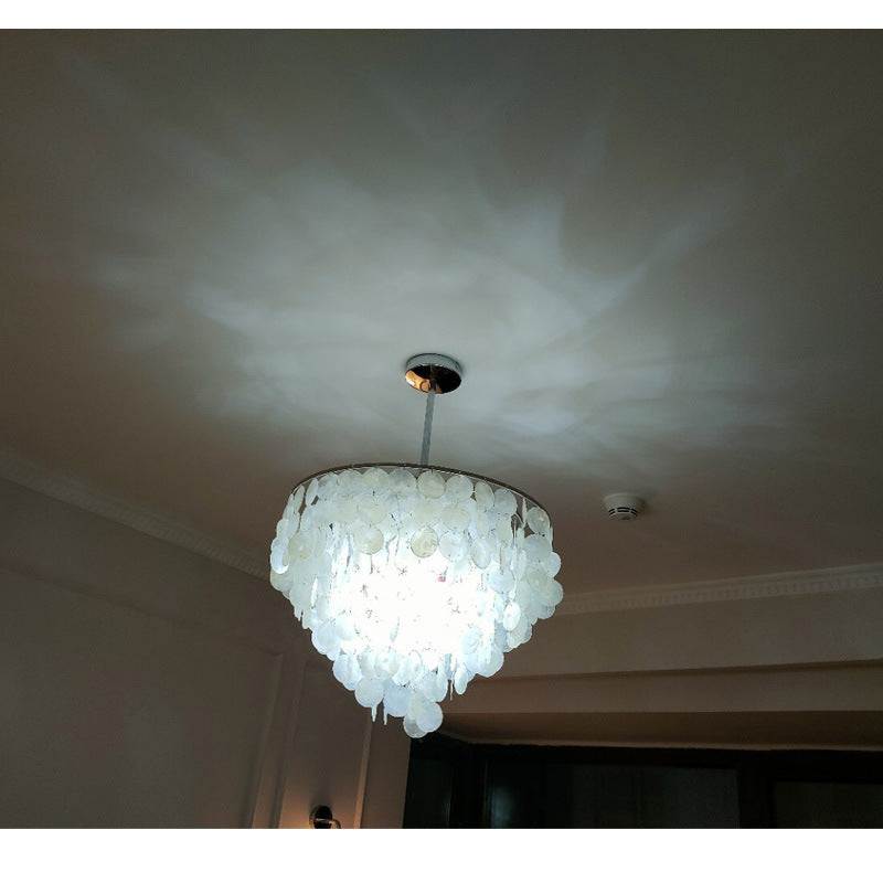 Stylish Mother of Pearl Pendant Chandelier