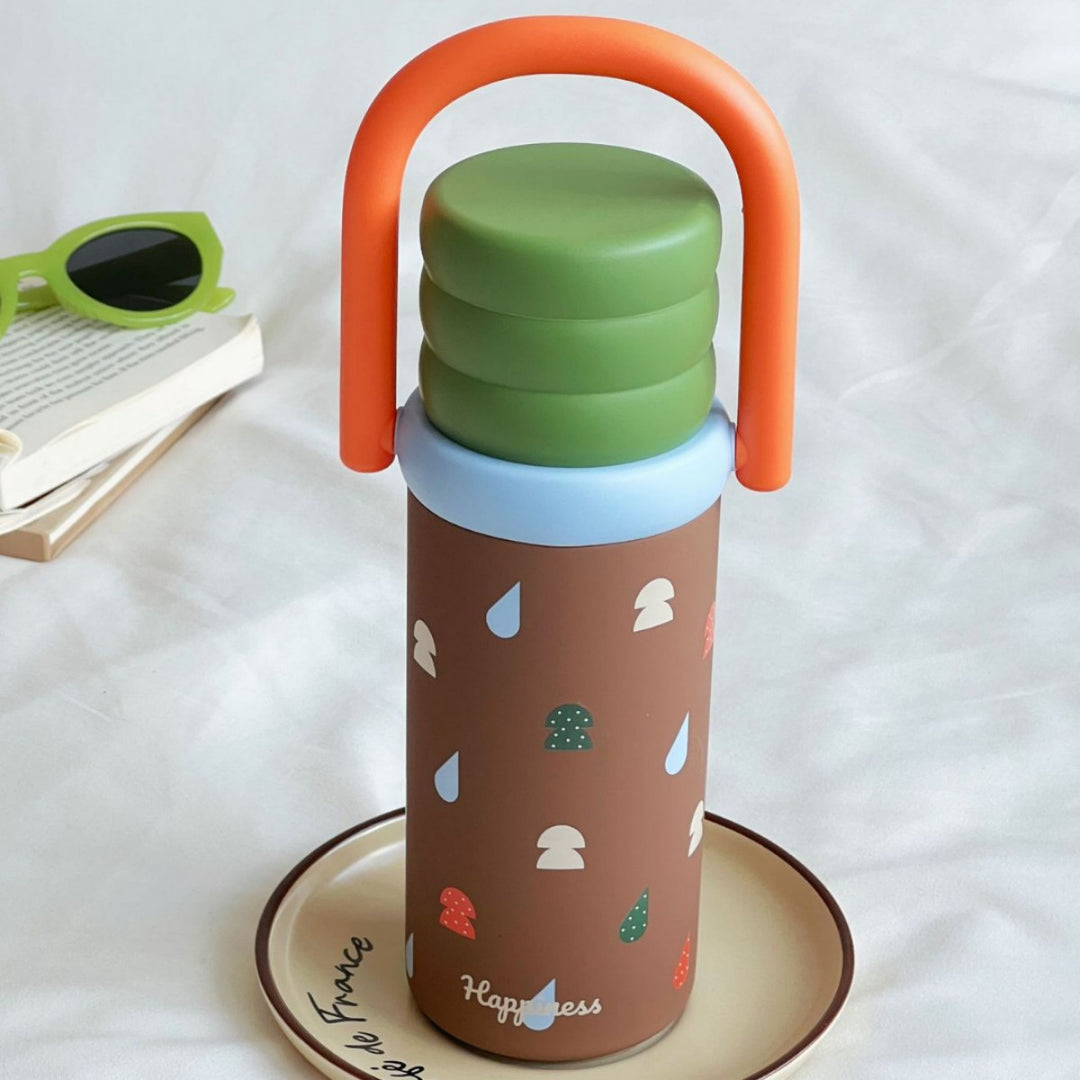 Women Practical Drinking Bottle with Stylish Lid Kalsten