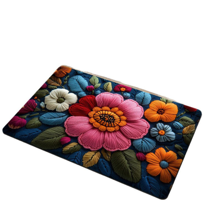 Floral Pattern Bath Mat Kalsten