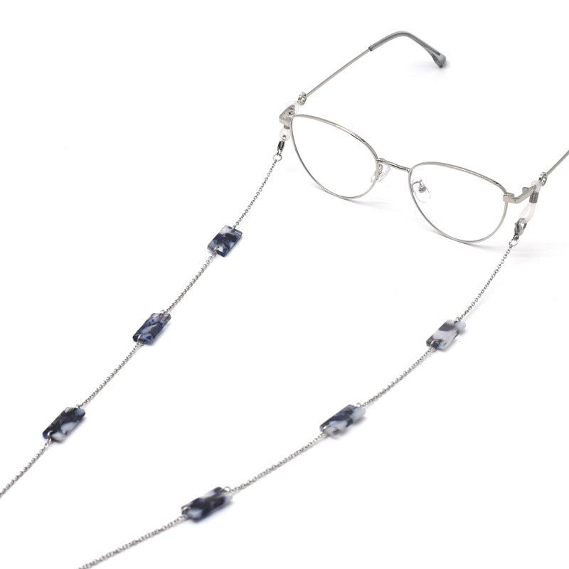Elegant Bead-Accented Eyewear Holder Chain Kalsten