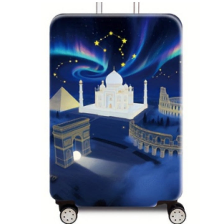 Women’s hard-shell suitcase with stunning world city motif Kalsten