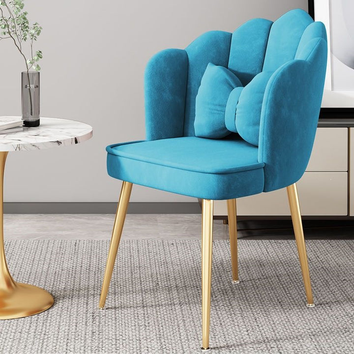 Modern Accent Chair with Gold Legs Kalsten