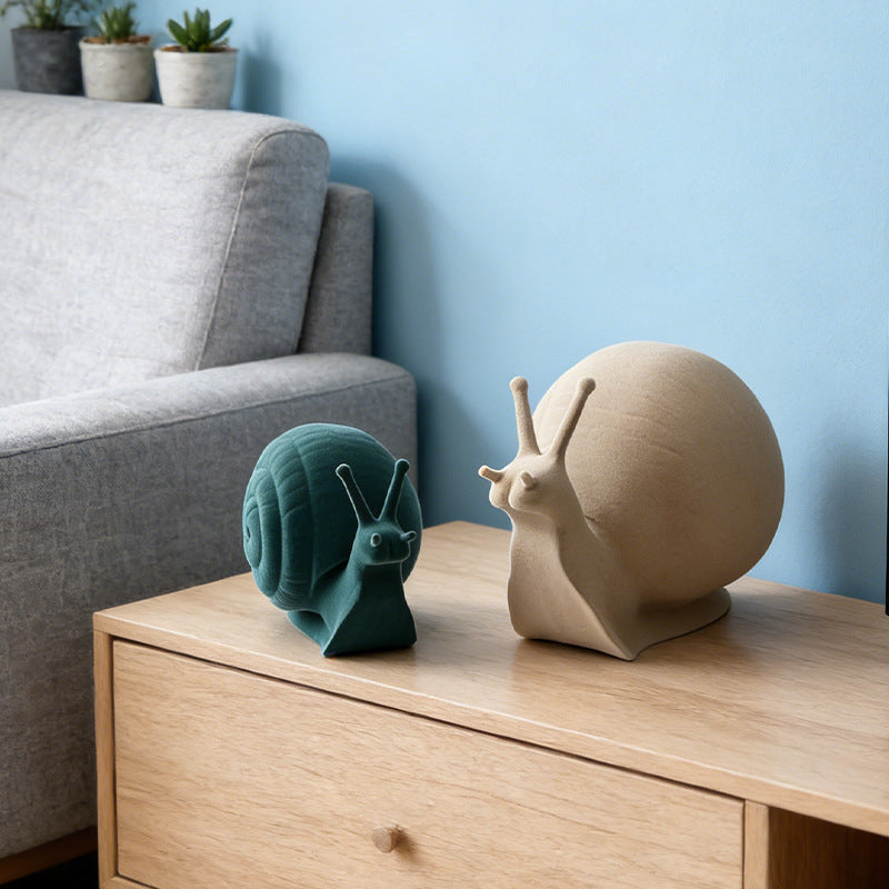 Whimsical Snail Decorative Sculpture