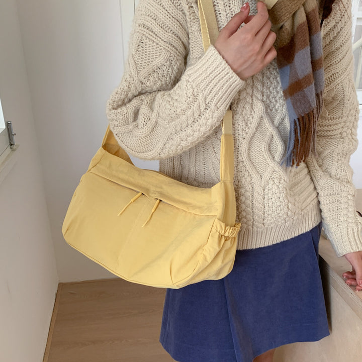 Multi-Pocket Relaxed Crossbody Bag