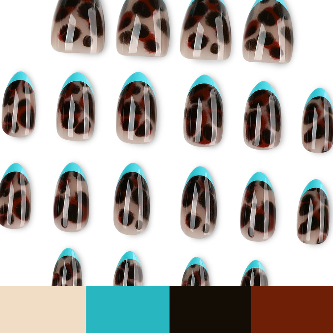 Artful Nail Art with Leopard Color Play Kalsten