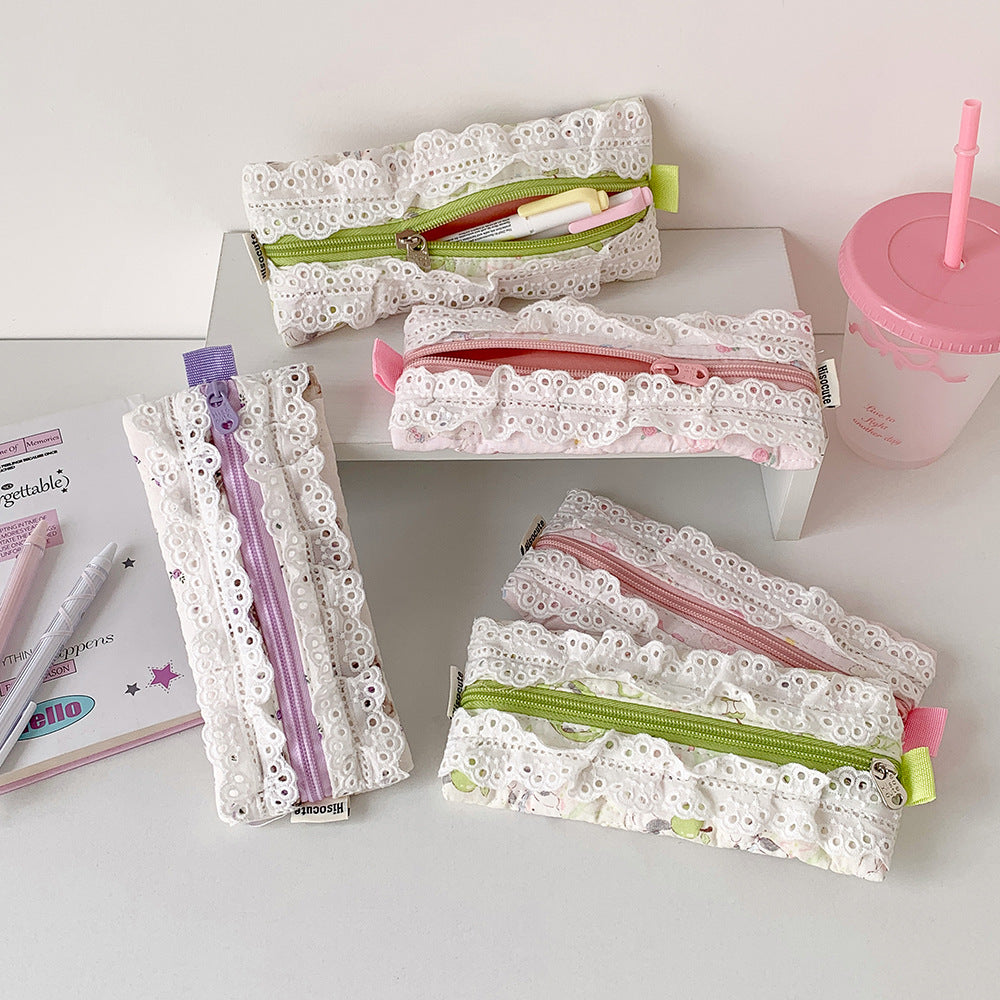 Elegant Lace Design Pencil Case Kalsten