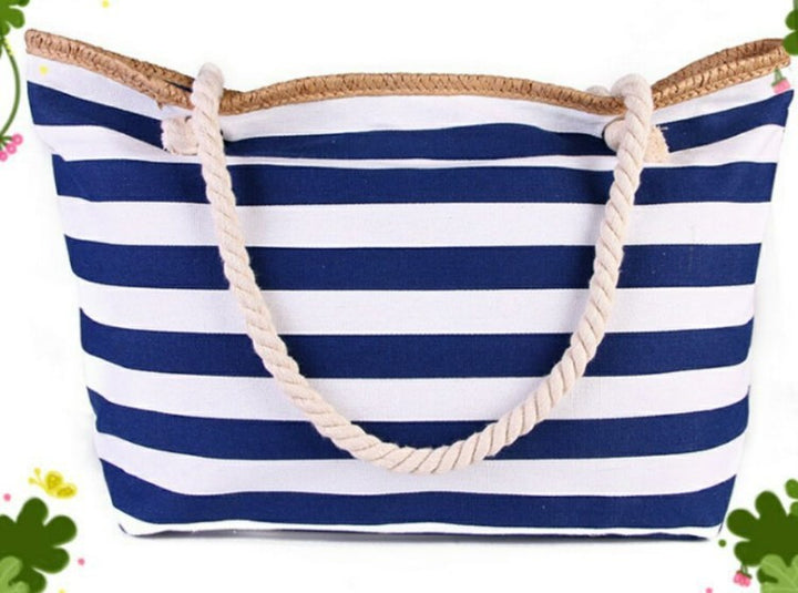 Beach bag with maritime stripe design Kalsten