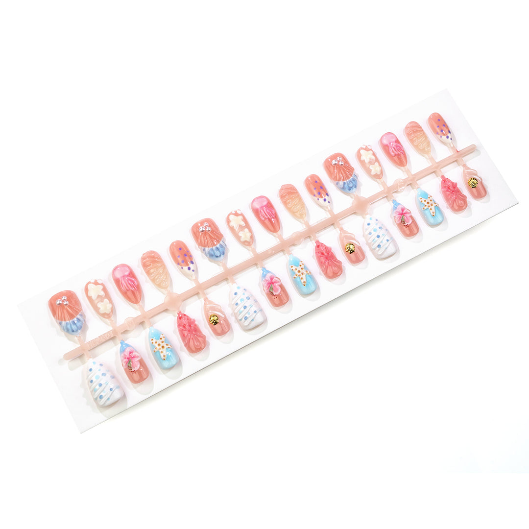 Beach-Inspired Press-On Nail Set Kalsten