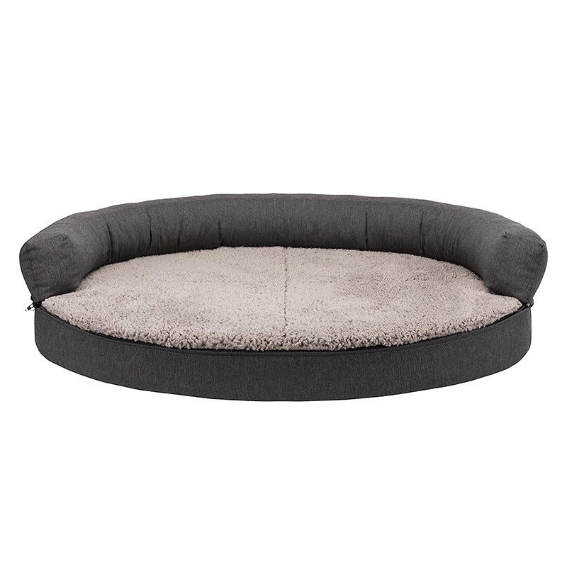 Round Bolstered  Lounge Bed  Dog Bed