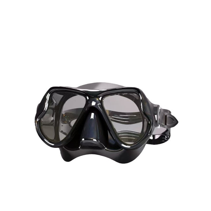 Diving mask with ergonomic design and a flexible snorkel Kalsten