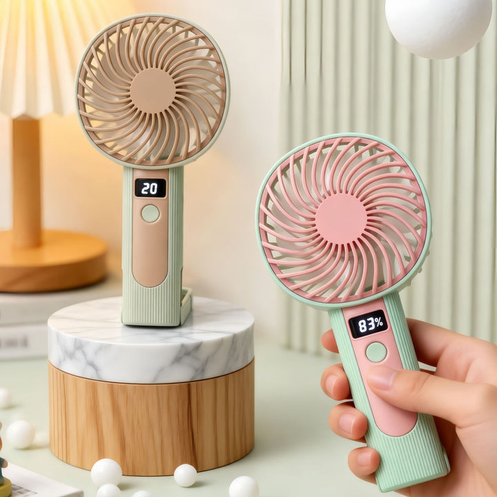 Women's Portable High-Performance Fan with LED Display Kalsten