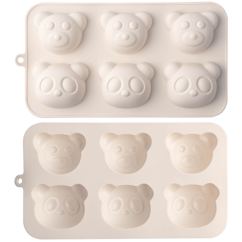 Silicone Ice Cube Mold with Cute Bear Head Design Kalsten