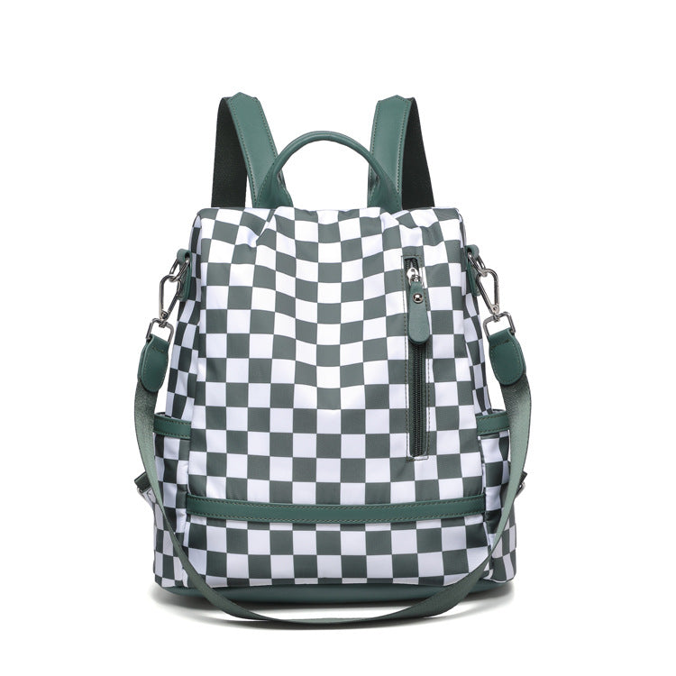 Stylish Checkered Backpack Kalsten
