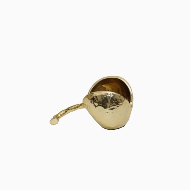 Elegant Polished Gold Decorative Bowl