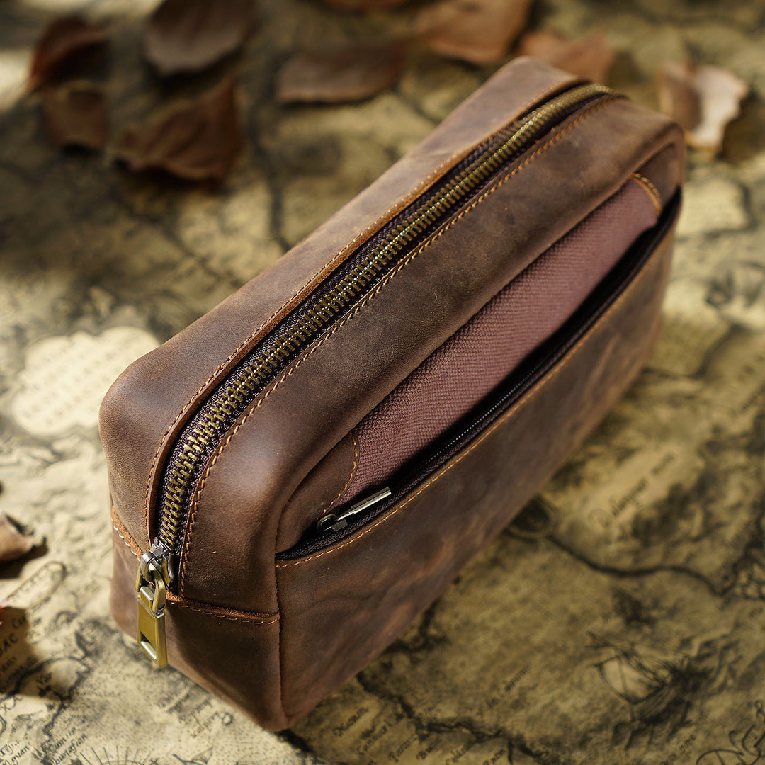 Versatile Leather Pencil Case