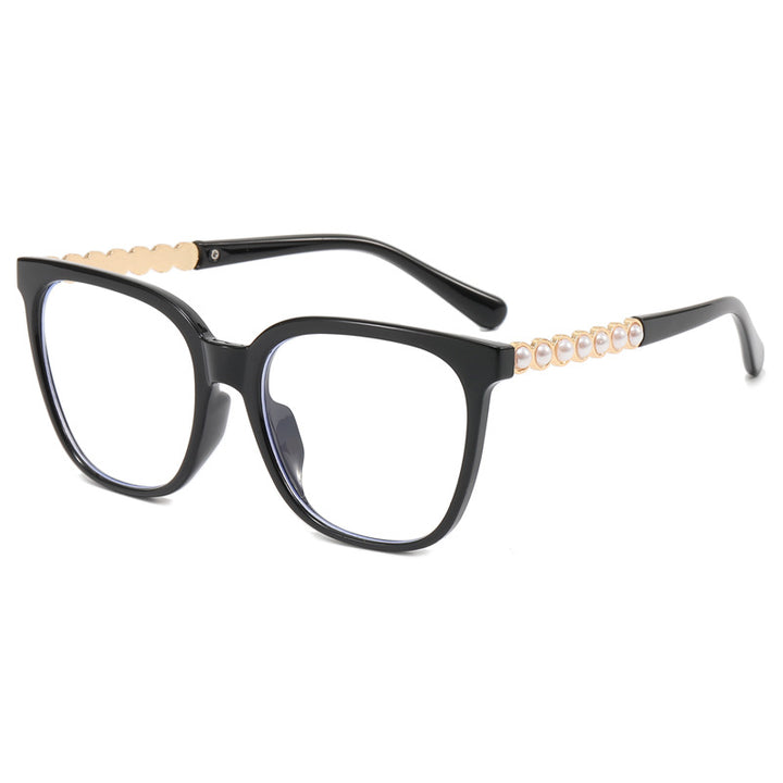 Women's oversized sunglasses with elegant pearl jewelry decoration Kalsten