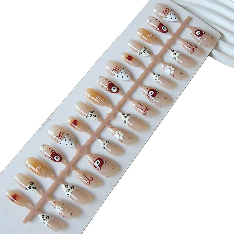 Artificial nails with animal and flower motifs Kalsten