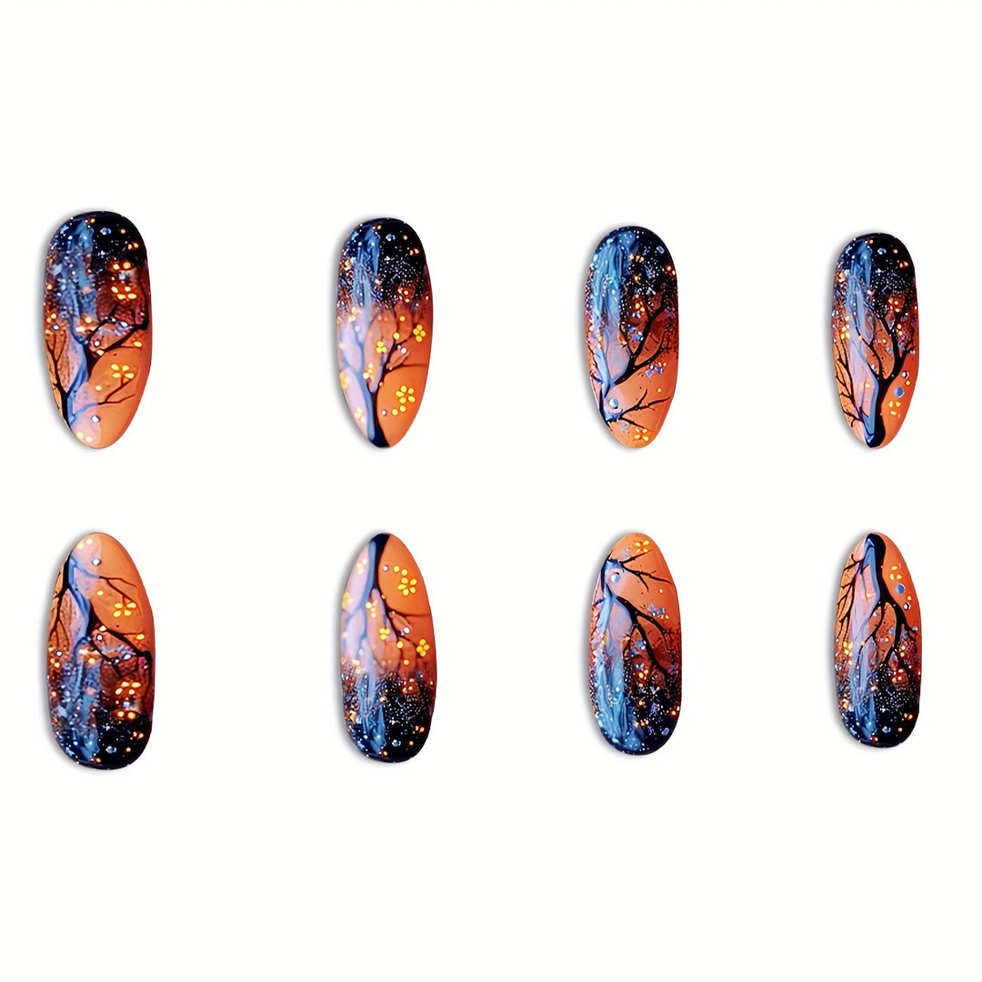 Artistic Night Sky Themed Nail Art Kalsten
