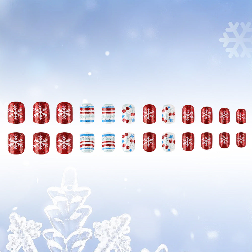 Festively Themed Press-On Nail Art Kalsten