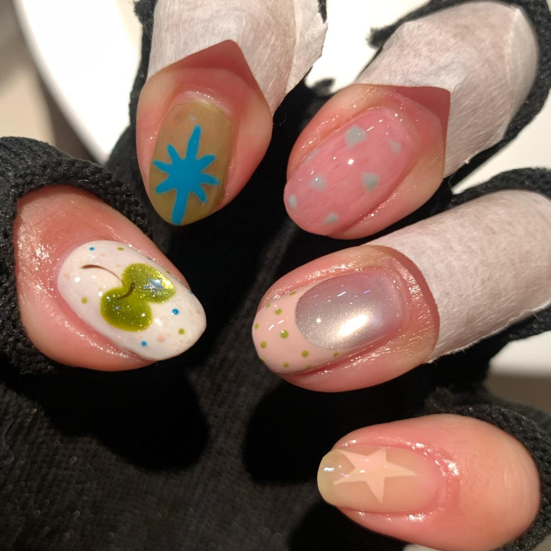 Creative Nail Art with Colorful and Playful Design Kalsten