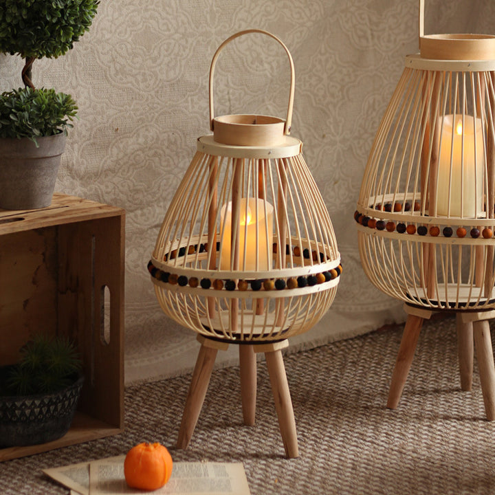 Handcrafted lantern made from natural materials Kalsten