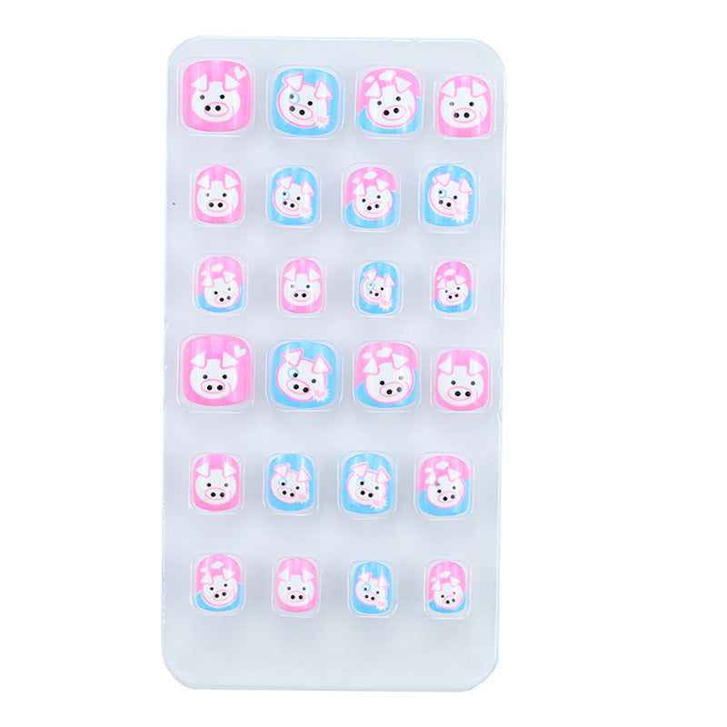 Playful Cartoon Animal Press-On Nail Set Kalsten