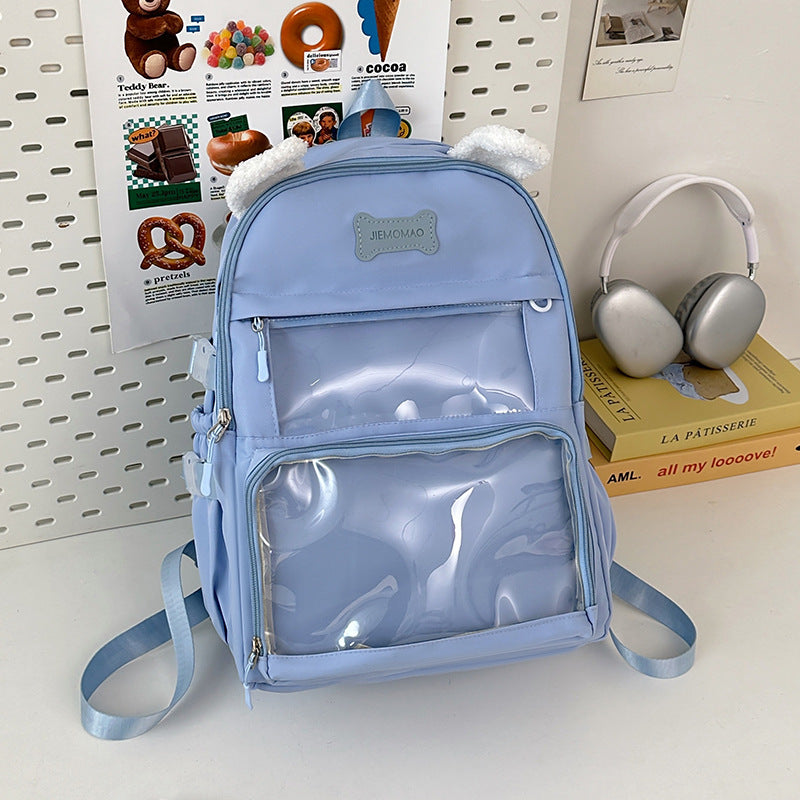 Funky Cat-Ear Design Reflective Backpack