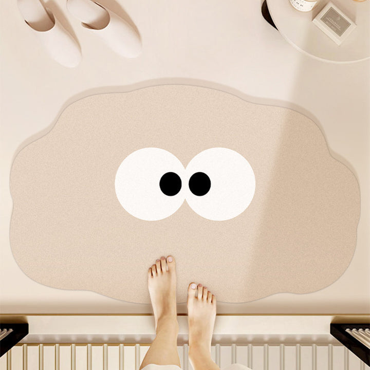 Playful Cartoon Blob Bath Mat