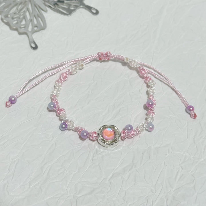 Adjustable Knot Bracelet with Gemstone Kalsten
