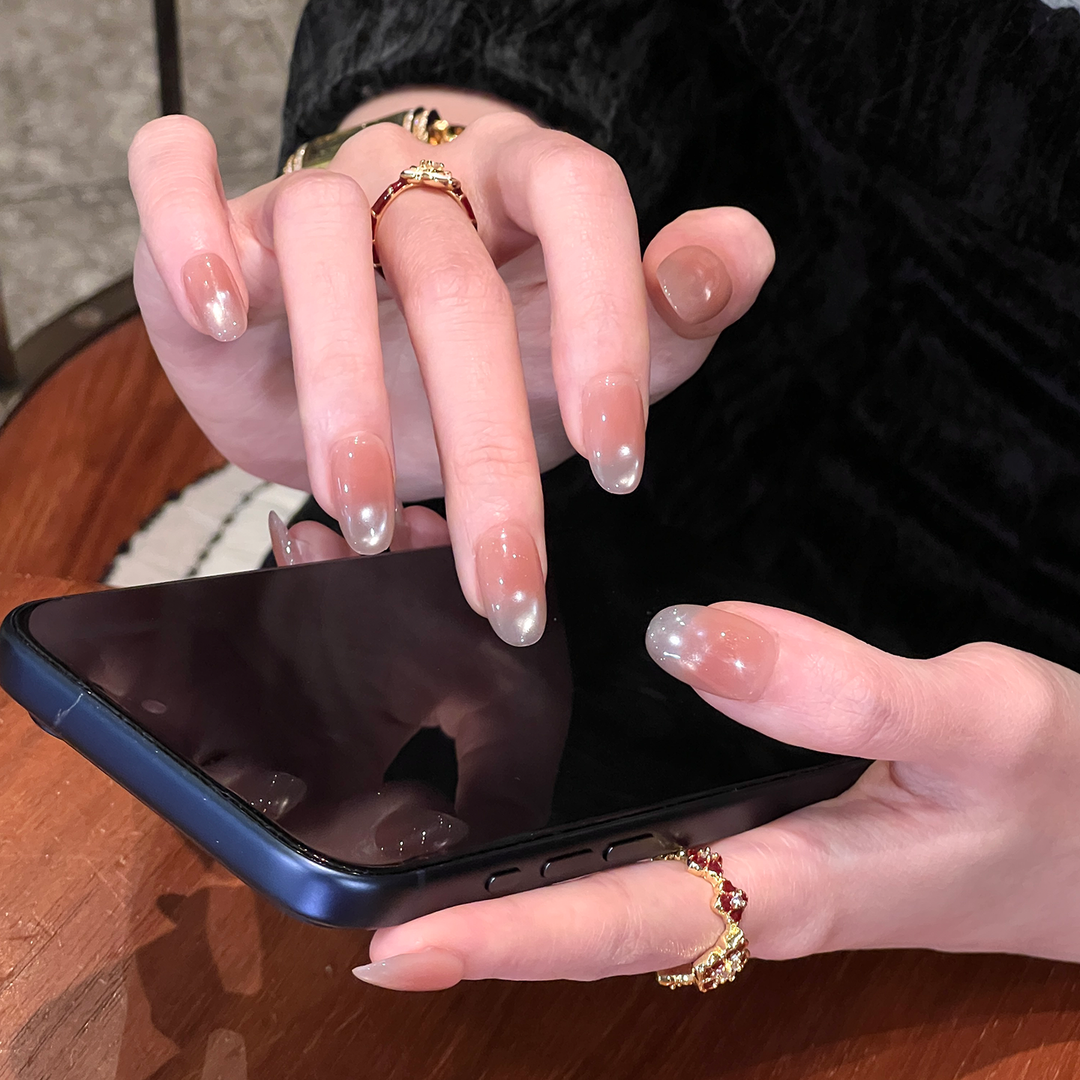 Premium Glossy Stiletto Press-On Nails Kalsten