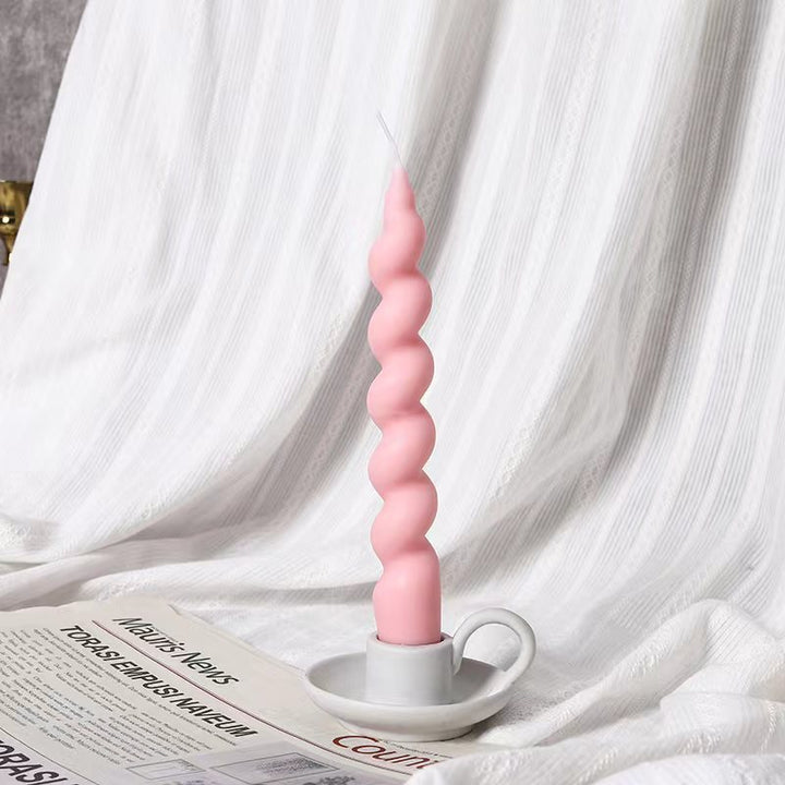 Decorative Twisted Spiral Taper Candle