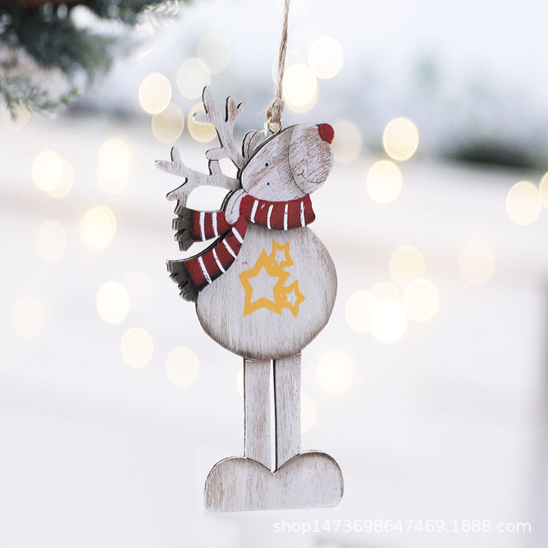 Wooden Reindeer Ornament
