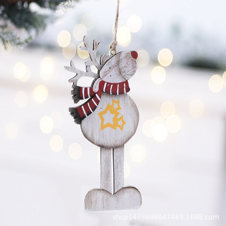 Wooden Reindeer Ornament