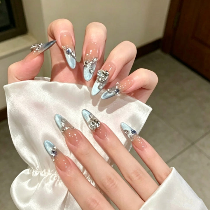 Artistic Floral Press-On Nail Set Kalsten