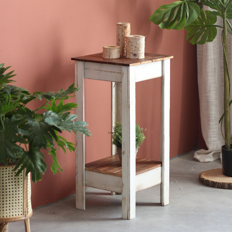 Handmade side table made of solid wood Kalsten