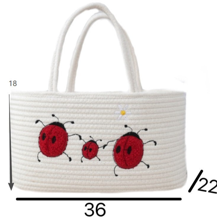 Handcrafted cotton basket Kalsten