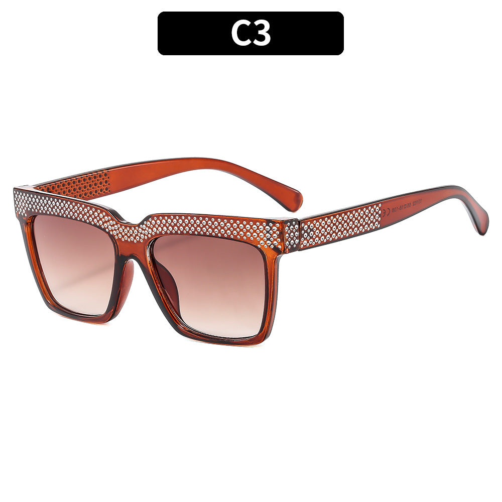 Decorative Square Frame Sunglasses
