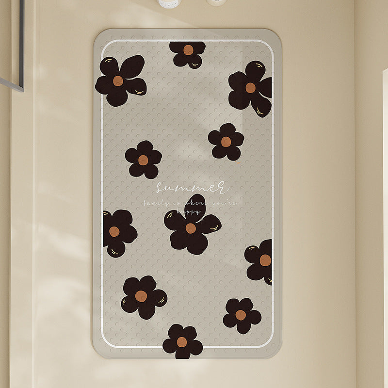 Floral Non-Slip Bath Mat Kalsten