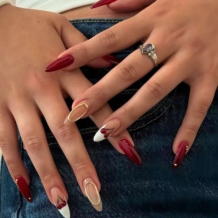 Chic Almond-Shaped Nail Extensions Kalsten