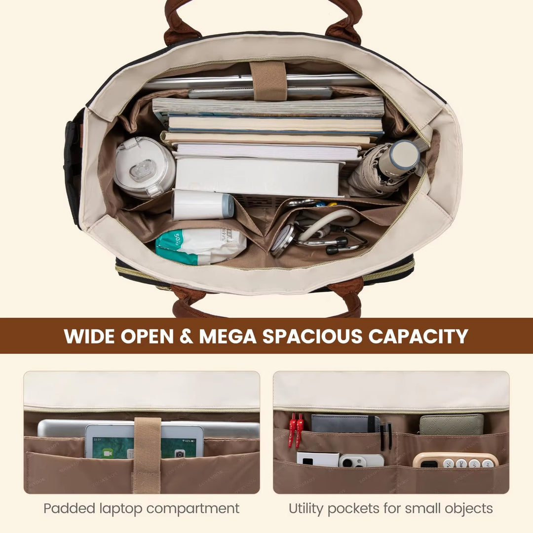 Practical Handbag with Structured Organizer Kalsten