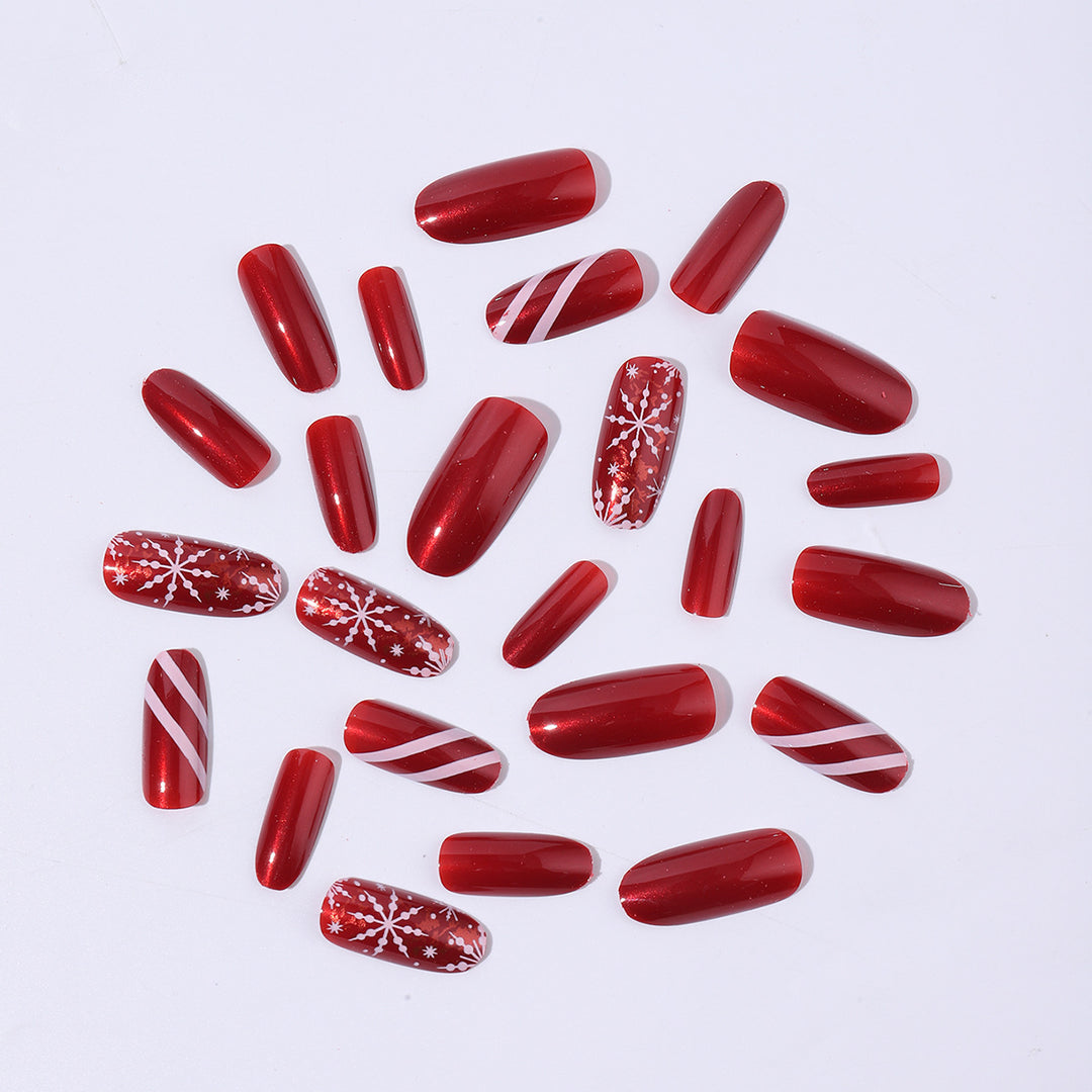 Creative Nail Art Set with winter motifs and glamorous glitter Kalsten