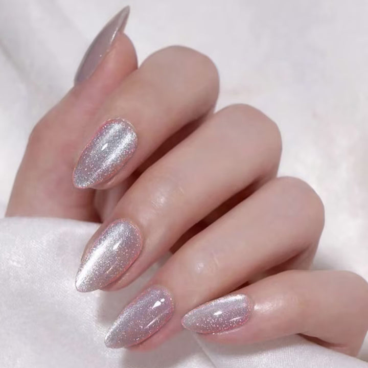 Elegant Glitter Nail Extensions Kalsten
