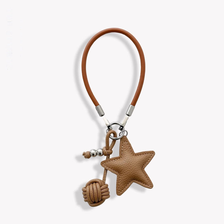 Decorative Leather Star Keychain Kalsten