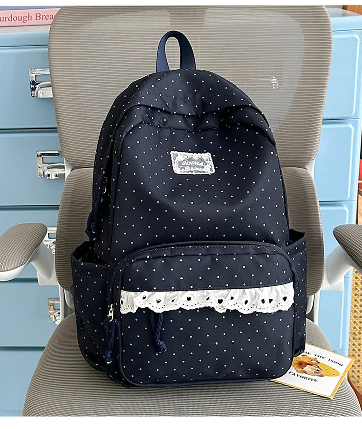 Charming Polka Dot School Backpack Kalsten