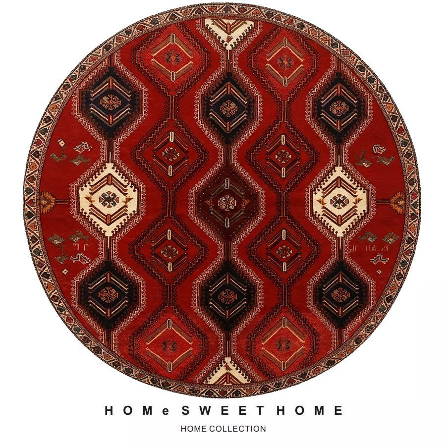 Vintage-Inspired Round Rug
